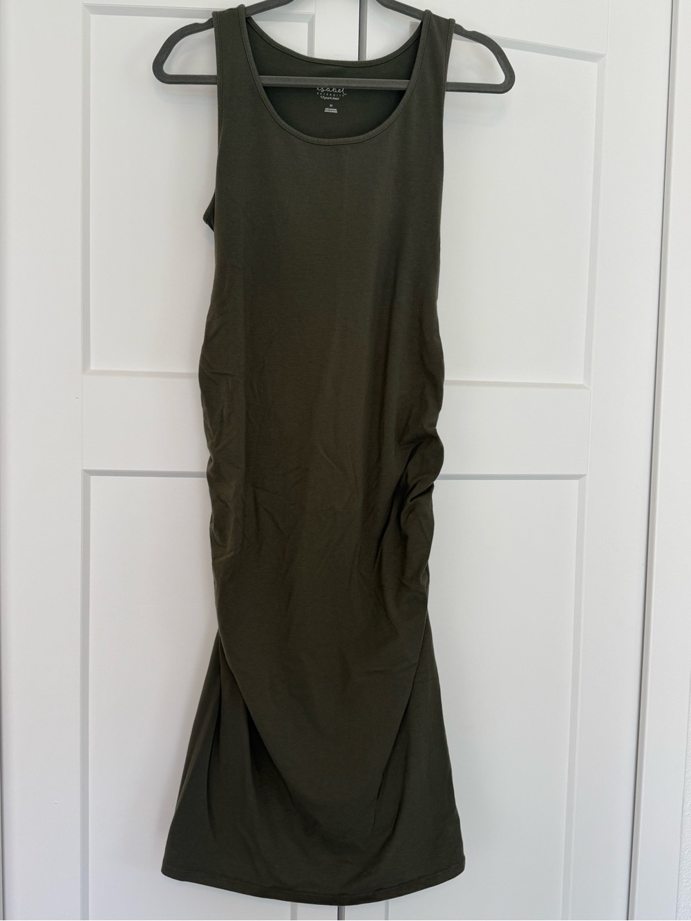Isabel Maternity by Ingrid & Isabel Olive-Style Sleeveless Midi Tank Dress